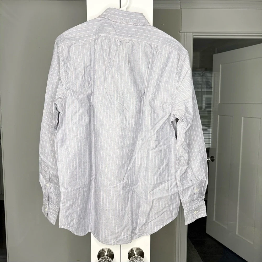 NWT J. Crew Classic Oxford Two-pocket Workshirt Gray